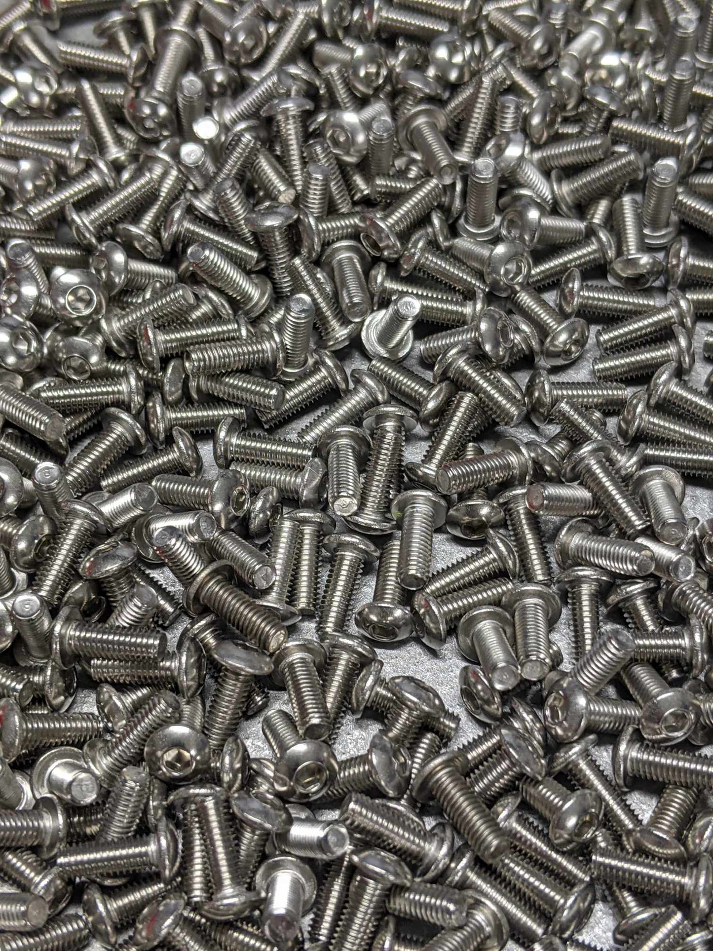 (25 pcs) 3mm x 8mm Button Head Stainless